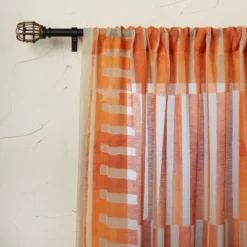 1pc Sheer Ophelia Printed Burnout Window Curtain Panel Orange - Opalhouse™ Designed With Jungalow™ -Opalhouse Furniture Sales Store GUEST 154e0bfa b339 41f9 9f40 0461976c9081