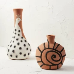Spiral Shell Terracotta Vase Brown - Opalhouse™ Designed With Jungalow™ -Opalhouse Furniture Sales Store GUEST 5c2b58ed 0b3f 454c 91fa 9f37f0275e13