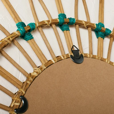 30" Dia Rattan Mirror With Cotton Cord - Opalhouse™ Designed With Jungalow™ 3 30" Dia Rattan Mirror With Cotton Cord - Opalhouse™ Designed With Jungalow™ - Image 3