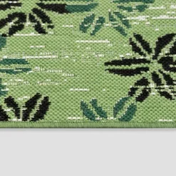 5' X 7' Floral Stamp Outdoor Rug Green - Opalhouse™ -Opalhouse Furniture Sales Store GUEST 6bf8d430 59fc 44d6 ad14 a69b10e955f1
