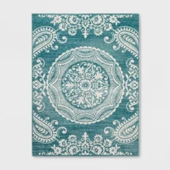 Vintage Medallion Outdoor Rug Turquoise - Opalhouse -Opalhouse Furniture Sales Store GUEST 6c0eb72d 44c2 4f9e 87fc 5063aebde8d8