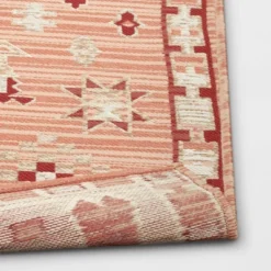 5'x7' Tapestry Rectangular Woven Outdoor Area Rug Red/Pink - Opalhouse™ -Opalhouse Furniture Sales Store GUEST 77b641b6 dcd1 40f9 b161 7be739e1e714