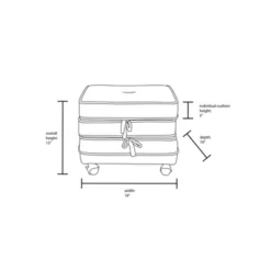 Marin Stackable Pouf With Casters - Opalhouse™ Designed With Jungalow™ -Opalhouse Furniture Sales Store GUEST 7b9ecb5e 9626 4b0f abc1 fd2c0a06f868