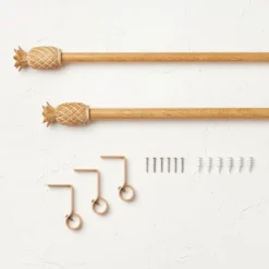 Pineapple Faux Wood Curtain Rod Natural Wood - Opalhouse™ Designed With Jungalow™ 7 Pineapple Faux Wood Curtain Rod Natural Wood - Opalhouse™ Designed With Jungalow™ -Opalhouse Furniture Sales Store GUEST b565e685 bbc8 405f abbe 297780442d88