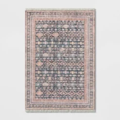 Alexandra Floral Printed Border Persian Rug Blush - Opalhouse™ -Opalhouse Furniture Sales Store GUEST b64cccec 5c26 44cb bb19 1be2036f9757