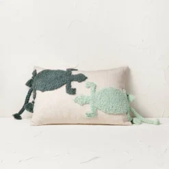 Two Lizard Punch Needle Lumbar Throw Pillow - Opalhouse™ Designed With Jungalow™ -Opalhouse Furniture Sales Store GUEST b928f6a8 8ca3 4efd 8799 466299a95a4e