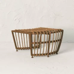 Topanga Club Chair With Ottoman - Blue/Brown - Opalhouse™ Designed With Jungalow™ -Opalhouse Furniture Sales Store GUEST bb0fc57f 6257 4edf bee0 36cd1ab7978e