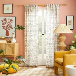 1pc Light Filtering Embroidery Bridges Window Curtain Panel White - Opalhouse™ Designed With Jungalow™ 7 1pc Light Filtering Embroidery Bridges Window Curtain Panel White - Opalhouse™ Designed With Jungalow™ -Opalhouse Furniture Sales Store GUEST cc3504b0 8e79 4236 8d8b 7dc946df2b57 1