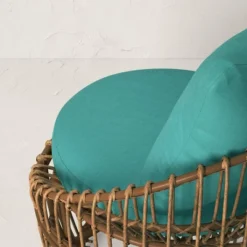 Topanga Club Chair With Ottoman - Blue/Brown - Opalhouse™ Designed With Jungalow™ -Opalhouse Furniture Sales Store GUEST d55e6c02 0566 4024 be4f e642208a3e0f